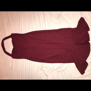 Burgundy dress